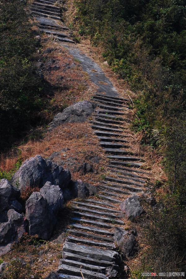 山顶的石阶小路
