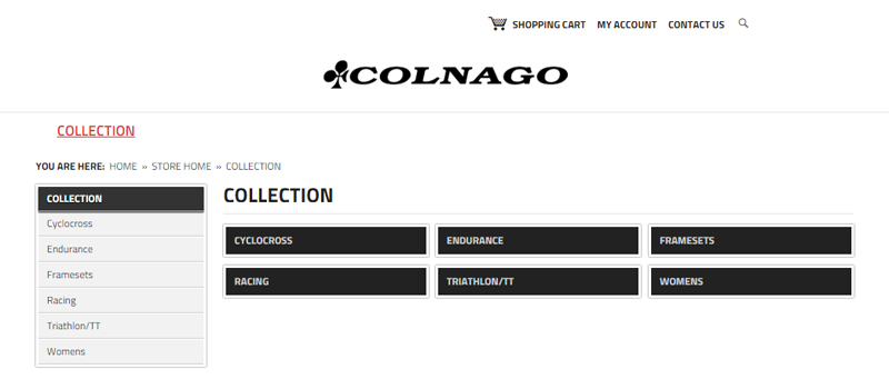 Colnago梅花在美国开始实施网络直销 Colnago梅花在美国开始实施网络直销