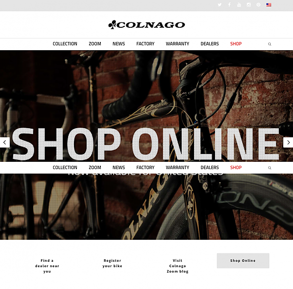 Colnago梅花在美国开始实施网络直销 Colnago梅花在美国开始实施网络直销