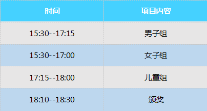 POWERMAN体验赛比赛安排 POWERMAN体验赛比赛安排