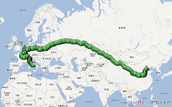 TOPEAK全力支持“绿色骑迹” 从北京到罗马种下1500棵树