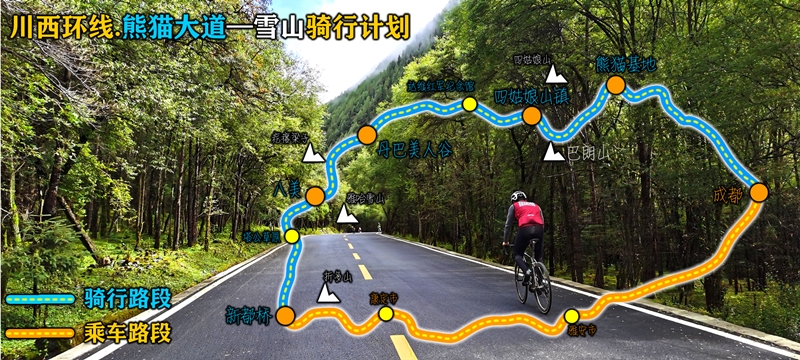 川西环线4+2熊猫大道雪山骑行计划