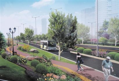 青岛3000万升级海尔路人行道