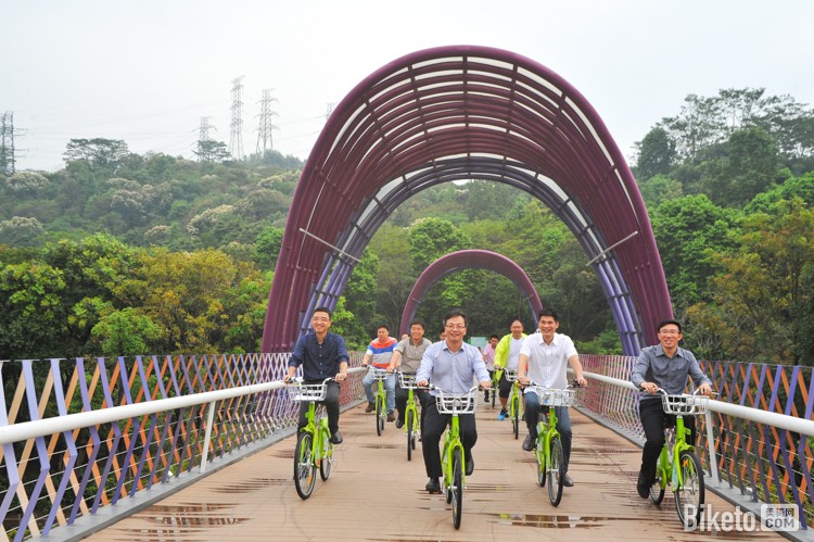 广州公共自行车启动仪式-骑行 广州公共自行车启动仪式-骑行