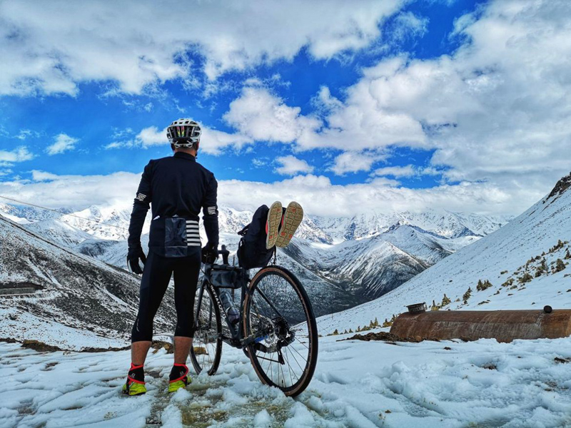 雪山,骑行 雪山,骑行