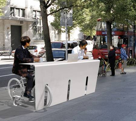 可以用来停放自行车的桌子 自行车桌子