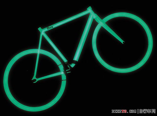 科学家最新设计一款夜晚释放荧光的自行车