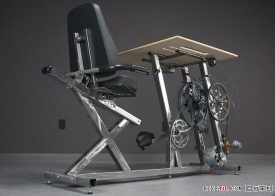 既能发电又能健身的脚踏车办公桌 既能发电又能健身的脚踏车办公桌
