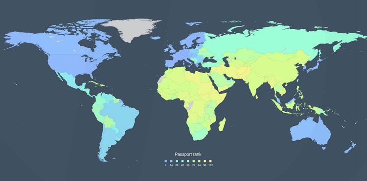 全球排名地图 全球排名地图