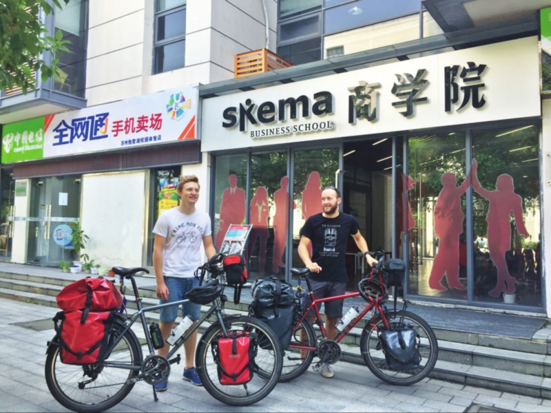 法国两小伙骑到苏州求学 法国两小伙骑到苏州求学