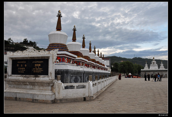 父子同行 青海湖