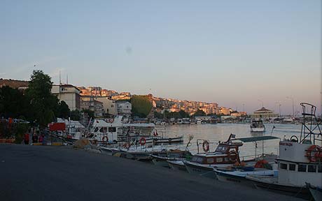 The waterfront at the port of Sinop - the bicycle diaries