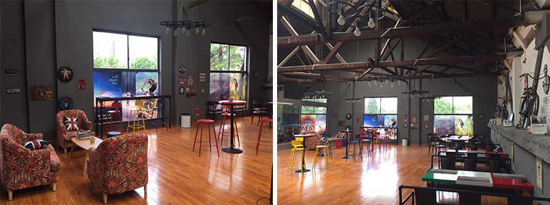 有意思的店藏在煤矿机械厂里的400㎡单车俱乐部