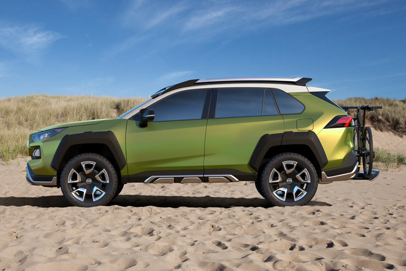 在2017年洛杉矶车展上,丰田ft-ac(future toyota adventure concept)